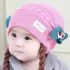 5 Colors Baby winter wig knit hat wholesale children wool knited Headband free ship DHL 20