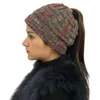 14 Styl Marka Zima Pony Tail Baseball Dorosły Ciepłe Dziane Czapki Casual Sportowe Kapelusze Grube Crochet Ski Baseball Corn Beanie Caps YD0330