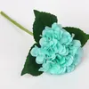 Gesimuleerde Hydrangea stukken van Hydrangea hortensia Single Branch Silk Flower Wedding Bruid Holding Flower Flower Arranging Hydrangeaa EEA397