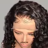 1b 99j # 360 Lace Frontal Wig Body Wave Synthetiska Spets Front Paryker Med Baby Hår Ombre Vin Röd Paryk För Kvinnor