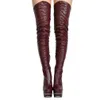 Zandina New 2020 Womens Thigh High Boots Night-club Party Prom Over Knee Boots Sexy Platform Evening Fashion Winter Chocolate Boots N078-2