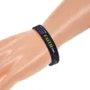 100PCS Jesus Silicone Rubber Bracelet Debossed Filled in Color Matthew 1720 Faith can move mountains214U