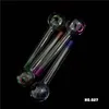 Best Handcraft Pyrex Glass Oil Burner Pipe Mini Smoking Hand Pipes Thick Glass Pipe Oil Colorful Pipe for dab oil rig glass bong zz