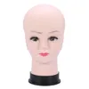 PVC-Mannequin-Kopf Modell-Werkzeug-weibliche Perücke, die Hut-Display mit Basis-Wimpern-Makup-Praxis-Praxis traning manikin kahlkopf-kopf-Modelle