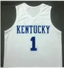 mulheres costume Homens Jovens VintageDEVIN Booker # 1 Kentucky Wildcats basquete Jersey Tamanho S-4XL ou personalizado qualquer nome ou número de jersey