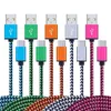 Type C Braided cable nylon fabric 1m 2m 3m micro V8 5pin usb data charger cable wire for samsung s4 s6 s7 edge s8 android phone letv lg g5