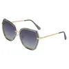 Top Nieuwe 5 kleuren heren Dames Polarizer Multilaterale Mode Zonnebril Mode Big Box Dazzling Sunglasses om briltassen en dozen te sturen