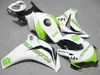 注入OEM ABSプラスチックフェアリングキットホンダCBR1000RR 2008-2011 CBR 1000 RRホワイトグリーンハンスプリックフェアリングセット08 09 10 11 #U49