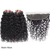 9A Brazilian Virgin Human Hair Bundles With Closure 13X4 Ear To Ear Lace Frontal Or 4x4 Lace Closure Body Wave Straight Loose Wave3379225