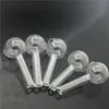 Günstigstes Pyrex-Glas-Ölbrenner-Rohr, klar, 7 cm, 30 mm Kugel, Glas-Ölbrenner, klar, tolles Rohr, Glas-Öl-Nagelrohr für Wasserbong