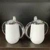 DHL DIY сублимации Сиппите чашки 10oz бутылки воды из нержавеющей стали уникальных детей лучшего подарка герметичным путешествия чашки с ручкой