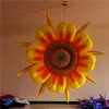 Atacado frete grátis balão inflável gigante personalizado girassol flor inflável para casamento ou festa de música decoração de eventos