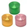 Honeypuff Aircraft Aluminium Herbal Herb Herb Tobacco Grinder Grande pezzi da 25 pollici 4 pollici con denti diamanti Grinde di fumo in metallo6873546