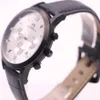 AEHIBO chronographe Quartz batterie montre pour homme tous les sous-cadrans de travail chiffres romains montres 43MM cadran blanc montres pour hommes