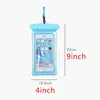 6 Inch Waterproof Mobile Phones Pouch Floating Airbag Swimming Bag PVC Protective Cell Phone Case For Swim Diving Surfing Beach Us9239451