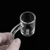 Smoking 25mm Quartz Enail Banger nail 4MM thick Bottom with male female 90 degree clear joint quart for coil dab oil rigs