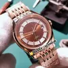 New Hour Vision 41mm 431.60.41.21.02.001 Miyota 8215 Automatic Mens Watch White Dial Gray Inner Rose Gold Steel Band Watches Hello_Watch