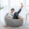 Nesloth Lazy BeanBag Sofa Cover Chair without Filler Velvet Lounger Seat Bean Bag Pouf Puff Couch Tatami Living Room 70x80cm New T261i