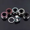 Stainless Steel Earring Stud Expansion Ear Hole Expander Circle With Colorful Rhinestones 3mm-6mm Dia 4 Sizes Earhole Plugs & Tunnels