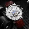 ONOLA Marke Hohe Qualität Mechanische Uhr Männer Mode Lässige Klassische Handgelenkuhr Ledergürtel Automatische mechanische Uhr für Männer