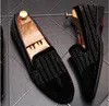 Avrupa Bling perçin Düz Deri Ayakkabı Yapay elmas Moda Erkek Loafer Elbise düğün ayakkabı Erkekler Rasgele Elmas Sivri Burun Ayakkabı BMM217
