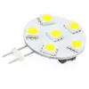 G4 LED Lampadina Lighting 6ed 5050SMD Wide Volt 12VDC e AC / DC10-30V Camper Bianco Casa