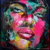 Francoise Nielly Palette Knife Impression Home Artwork Modern Portrait Handmade Oil Painting on Canvas Concave and Convex Texture Face190