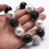 Nouveauté enfants filles grosses perles collier bricolage à la main imitation perles collier tour de cou enfant mode bijoux cadeau
