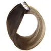 10A Tape In Human Hair Extensions Origineel Virgin Remy Braziliaans Peruaans Indiaas Maleisisch Huidinslagen PU Tape Haarbalayage B3423468