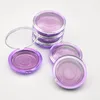 Round Lash Case بالكامل Mink False Eyelash Packaging Box Joxes Boxes Packaging شعار مخصص بلاستيك علبة واضحة مع Holder277L2775264