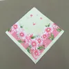 Fazzo di fatturazione stampata 12pcs 43 x 43 cm 60s femminile giapponese e coreano puro cotone fresco stampato piccolo quadrato