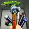 Lollipop colorido tubulação explosão vidro bongs vidro fumar tubulação de água tigelas de vidro bacias de óleo
