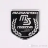 Högkvalitativ aluminiumlegering klistermärke bil sport klistermärke Emblem Badge Car Styling för MS Mazdaspeed 120x26mm 50x50mm5301209