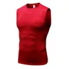 Wholesale-Men Compression Tights Gym Vest Top Quick Dry Sleeveless Sport Shirt High Elastic Mens Vest Sport Cool Running