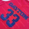 2020 Yeni Dayton Flyers Basketbol Jersey NCAA Kolej 33 Mikesell Kırmızı Hepsi Dikişli ve Nakış Erkekler Gençlik Boyutu