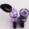 Individualization Glass Bong with 2 Black Antenna Water Bubbler Hookahs Colorful Smoking Oil Burner Manual Blowing