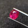 Gevşek Değerli Taşlar CQT Sertifikalı 1.19ct Dikkatli Oval Kesim Doğal Ruby Gems Rubi Taşlar