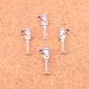 156pcs Charms champagne flutes wine glass Antique Silver Plated Pendants Making DIY Handmade Tibetan Silver Jewelry 20*5mm