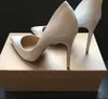 Varum￤rke pumpar h￶g h￤l skor br￶llopssko ￤kta l￤der sexig spetsiga t￥r kvinnor naken svart patent l￤der 8 10 12 cm storlek 34-44