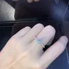 Anillo de diamantes de oro rosa Anillos de compromiso de cristal para mujeres joyería de diseño de lujo anillos de mujer anillos de boda conjuntos de joyería de moda