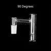 New Quartz Finger Banger (Finger As Cap) 10mm 14mm 18mm Male Female 45&90 Quartz Banger Nails For Glass Water Bongs Dab Rigs Pipes