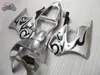 Högkvalitativa kinesiska mässor för Kawasaki 2005 2006 2008 ZZR600 05-08 ZZR 600 Silver Road Race Injection Motorcykel Fairing Kit