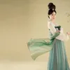 Высокое качество Oriental Тема Тема женщины Античная фото платье Hanfu Ruqun костюмы высокой талии грудь длина Китай Япония Hanfu платье