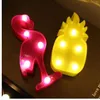 Adeing 3D Lampe de bureau bande dessinée Ananas / Flamingo / Cactus Modélisation Table de modélisation Nuit Lumière LED lampe Home Bureau Décoration Cadeaux