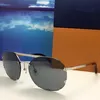 Luxury- 0960 Sunglasses Men Women Fashion Oval design UV Protection Lens Coating Mirror Lens Frameless Color Plated Frame Come Wit168p