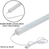 Canada Stock 4ft 5ft 6ft 8ft LED tubes lumières T8 support intégré porte de refroidisseur en forme de V 1200mm AC 85-265V