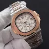11 cores de alta qualidade relógios mecânicos automáticos relógio masculino aço inoxidável pulseira e caso ouro rosa 40mm225f
