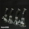 mini beaker design silicone smoking water pipes hookah unbreakable filter glass bong dab rig dabber tool