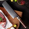 Grandsharp 2 шт. Damascus Kitchen Knives Sets японский VG10 стальной шеф -повар nakiri usuba Kitchen Knives Овощи Кливер инструменты с G1398211