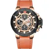 Naviforce Mens Watches Top Brand Luxury Quartz Gold Watch Men Leather Militaire waterdichte Sport PolsWatch Relogio Masculino203U